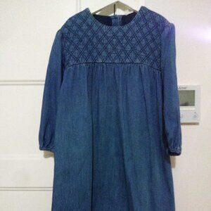 Denim girls dress
